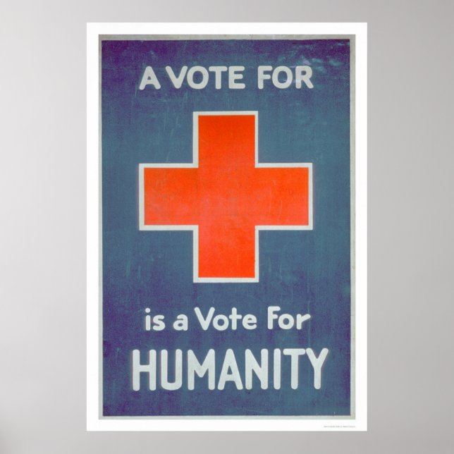 Poster La Croix Rouge est un vote pour l'humanité (US0010 (Devant)