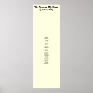 Poster La cuillère dans mon piano