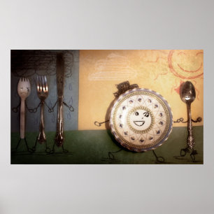 Poster La Cuillère S'est Enfuie Avec l'Assiette