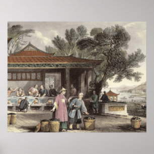 Poster La culture et la préparation du thé, de 'Chine en