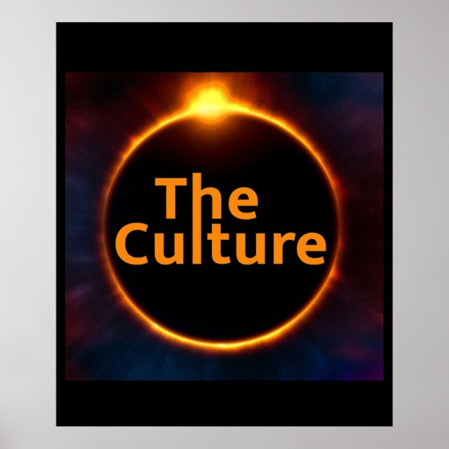 Poster La Culture Iain M Banks ScFi Total Eclipse (Devant)