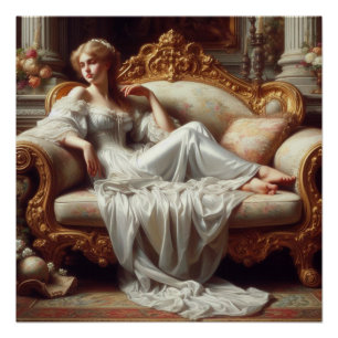 Poster La dame au repos