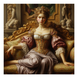 Poster La dame au repos