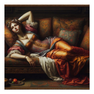 Poster La dame au repos