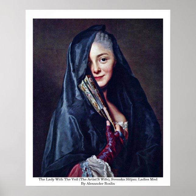 Poster La Dame Au Voile (La Femme De L'Artiste) (Devant)