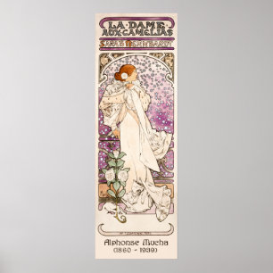 Poster La Dame aux Camélias - Mucha Art Nouveau
