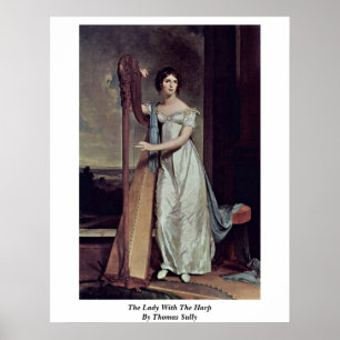 Poster La Dame Avec La Harpe De Thomas Sully