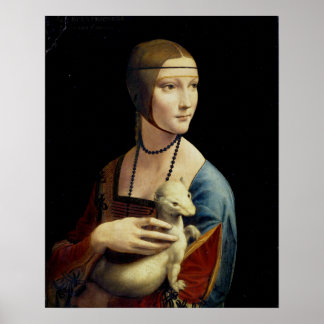 Poster La Dame avec une mine, Portrait de Cecilia Galle