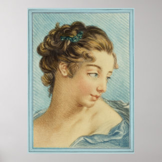 Poster La Dame Bleue de Louis-Marin Bonnet