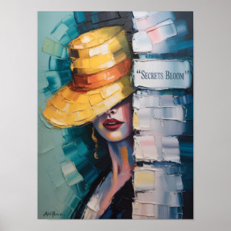 Poster La Dame dans le Casquette jaune