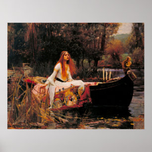 Poster La Dame de Shalott John William Waterhouse