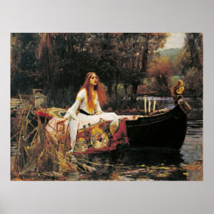 Poster La Dame de Shalott par John William Waterhouse