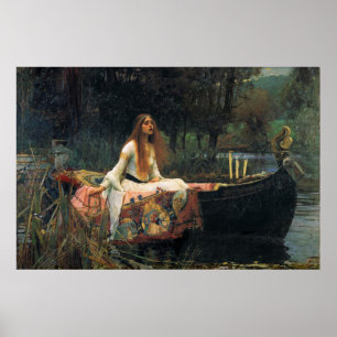 Poster La Dame de Shalott, par John William Waterhouse