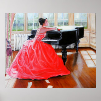 Poster La Dame En Rouge