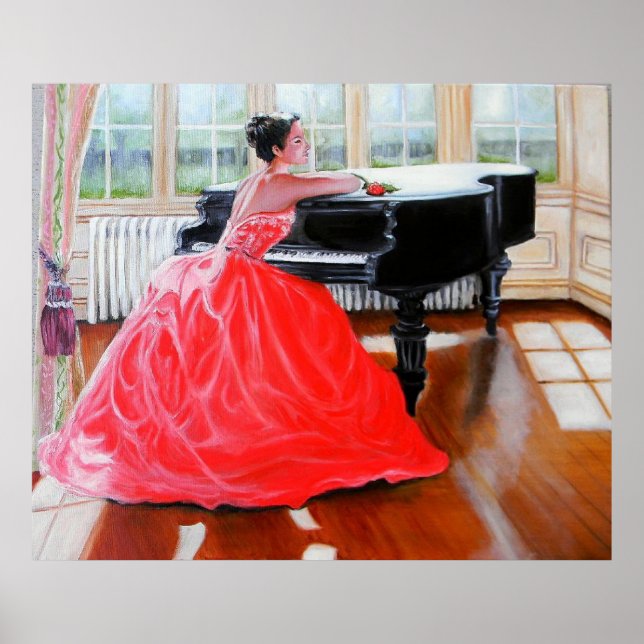 Poster La Dame En Rouge (Devant)