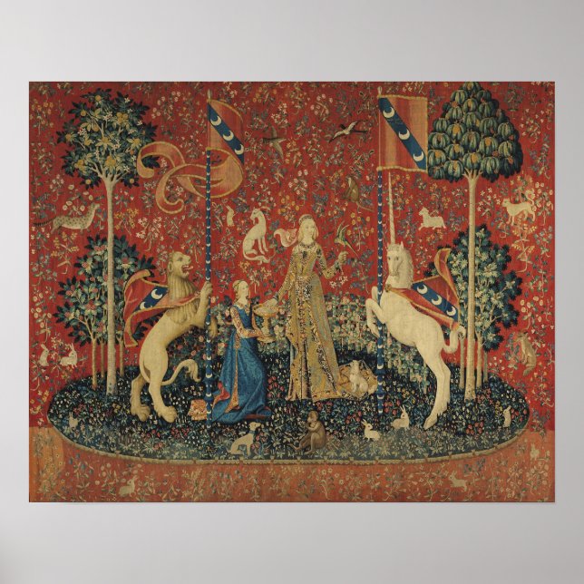 Poster La Dame et la licorne : 'Goût' (Devant)