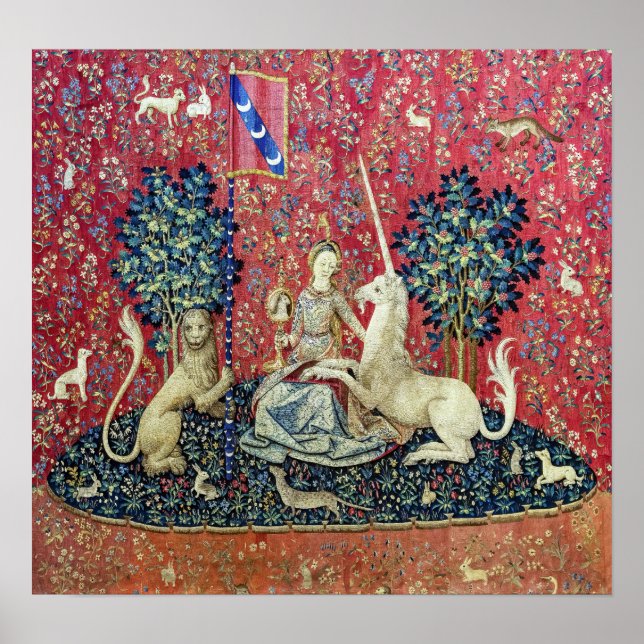 Poster La Dame et la licorne, Vue (Devant)