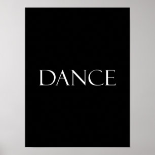 Poster La danse cite la citation inspirée de danse