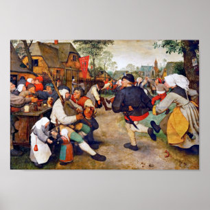 Poster La Danse Paysanne, Pieter Bruegel