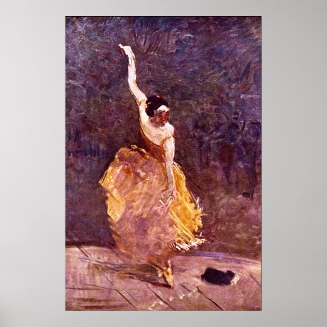 Poster La Danseuse de Toulouse-Lautrec (Devant)