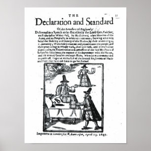 Poster La déclaration et le niveau des niveleurs