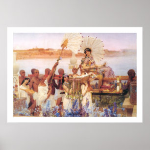 Poster La découverte de Moïse, sir Lawrence Alma-Tadema