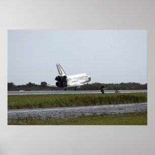 Poster La découverte de navette spatiale atterrit