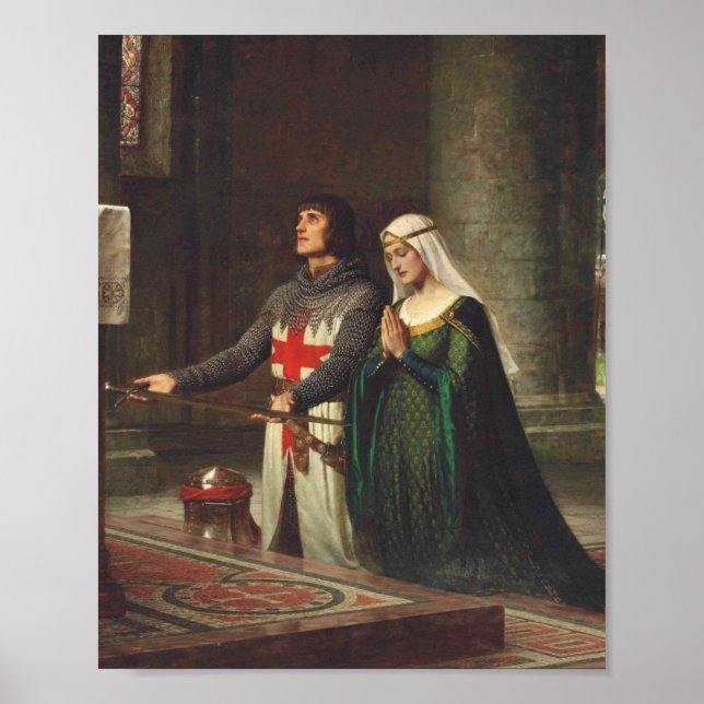 Poster La Dédication D'Edmund Blair Leighton 1908 (Devant)