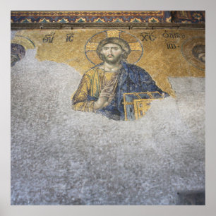 Poster La Deesis Mosiac Upper Gallery Sainte-Sophie