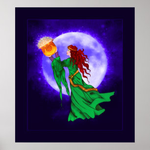 Poster La déesse celtique Cerridwen