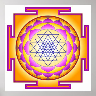 Poster La déesse de Sri Chakra Shri Lalitha Tripura Sunda
