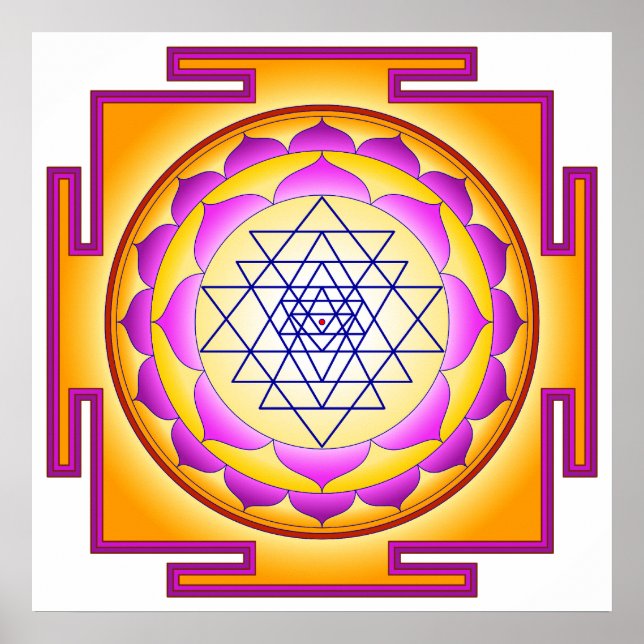 Poster La déesse de Sri Chakra Shri Lalitha Tripura Sunda (Devant)