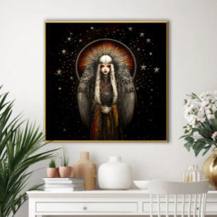 Poster La déesse des étoiles de l'Asteria : Argent Black 