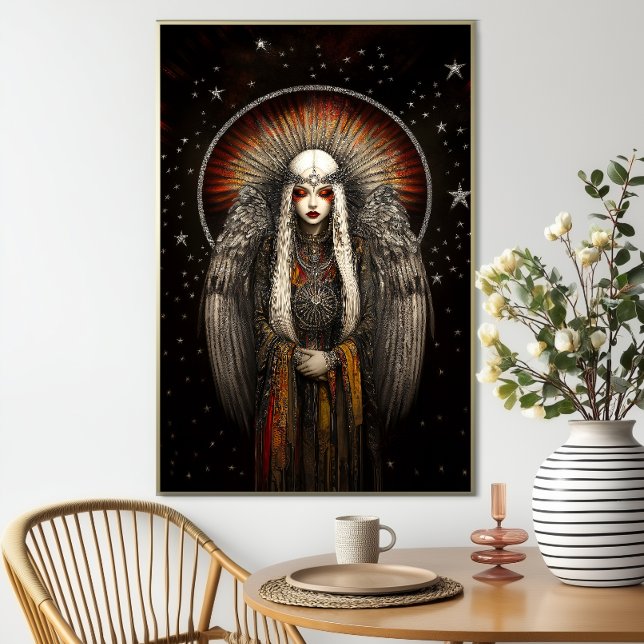 Poster La déesse des étoiles de l'Asteria : Argent Black  (Créateur téléchargé)