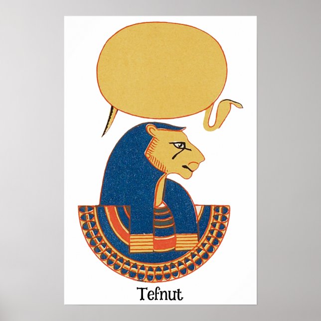 Poster La déesse égyptienne antique de Tefnut (Devant)