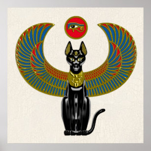 Poster La déesse égyptienne des chats
