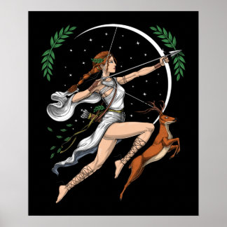 Poster La déesse grecque Artemis