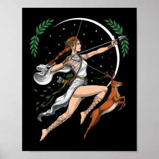 Poster La déesse grecque Artemis