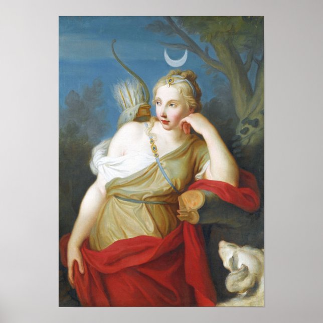 Poster La déesse grecque Diana de la chasse (Devant)