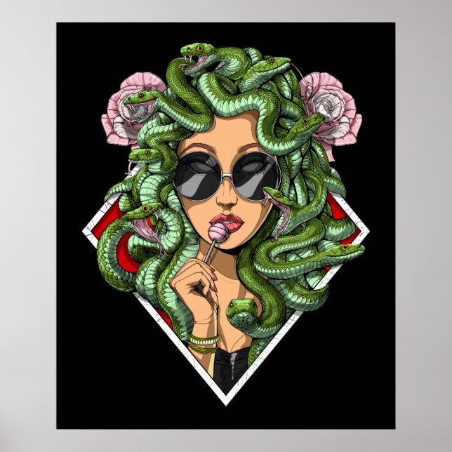 Poster La déesse grecque Medusa (Devant)