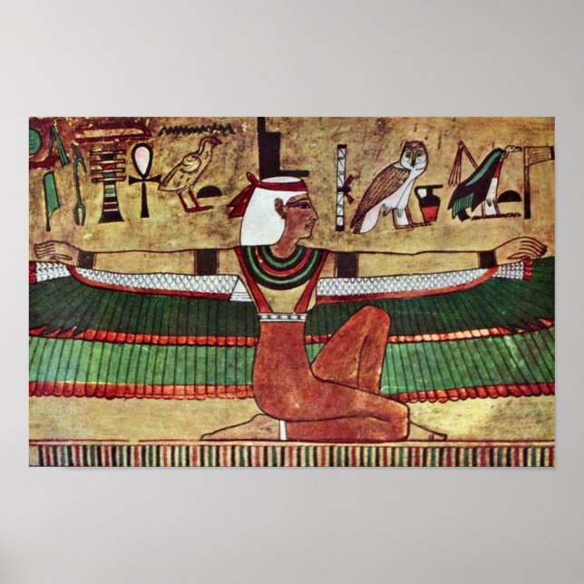 Poster La Déesse Isis, Par Ägyptischer Maler Um 1360 (Devant)