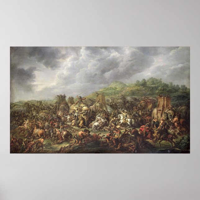 Poster La défaite de Porus par Alexandre le Grand (Devant)