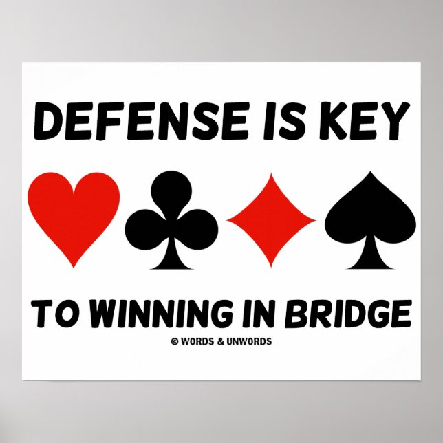 Poster La Défense Est La Clé Pour Gagner En Pont (Costume (Devant)