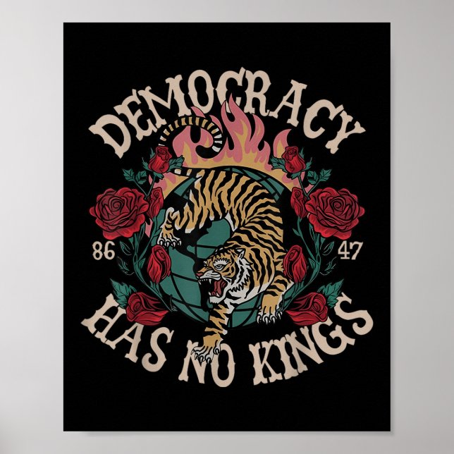 Poster La démocratie n'a pas de rois 8647 Tiger (Devant)