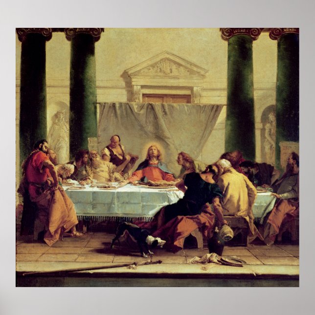 Poster La Dernière Cène, 1745-50 (Devant)
