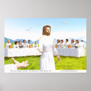 Poster La dernière Cène de Jésus - Eucharistie
