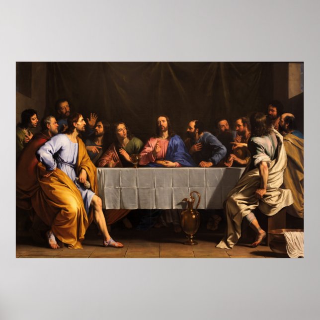 Poster La Dernière Cène de Philippe de Champaigne (1648) (Devant)