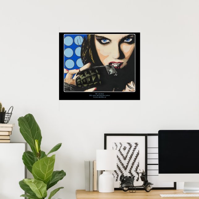 Poster "La Dernière paille" Peinture sur un (Bureau à domicile)