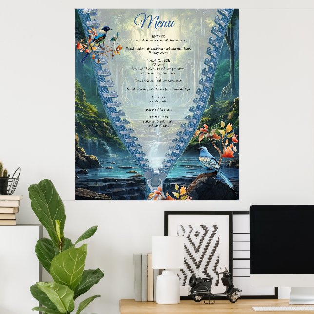 Poster La destination des chutes d'eau itinérantes de not (Bureau à domicile)
