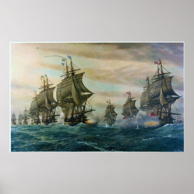Poster La deuxième bataille des Capes de Virginie (Devant)